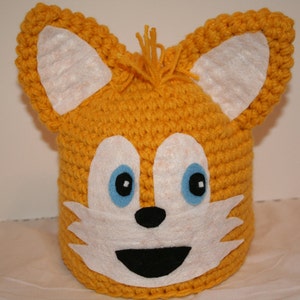 Fun fox character hat A one of a kind winter hat unique and cute image 2