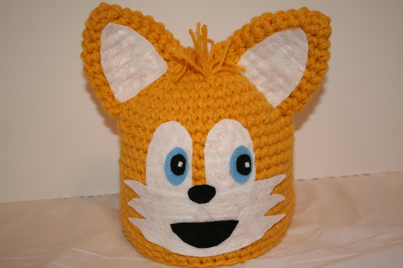 Fun fox character hat A one of a kind winter hat unique and cute image 2