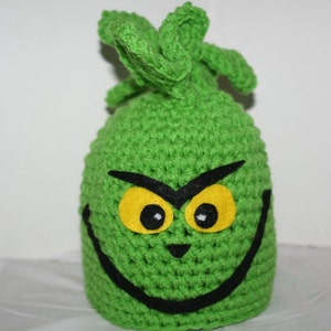 child size hat Lime green winter character hat currently made to order image 5