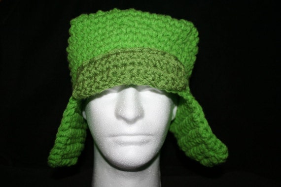 Very Unique Square Top Winter Hat Inspired by the Hat Kyle Wears on South  Park Lime Green 