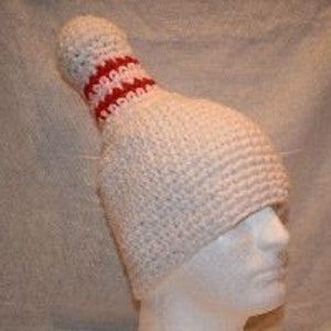 Bowling pin hat gift for bowler or bowling fan crocheted fun and unique image 1