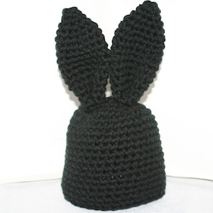 custom handmade crocheted winter hat with rabbit ears you choose the size and color