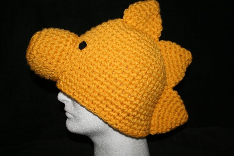 Adult size Halloween costume hat Handmade character hat little golden bird Very unique winter hat image 1