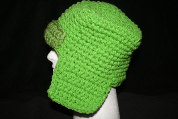 Very Unique Square Top Winter Hat Inspired by The Hat Kyle Wears On South Park Lime Green
