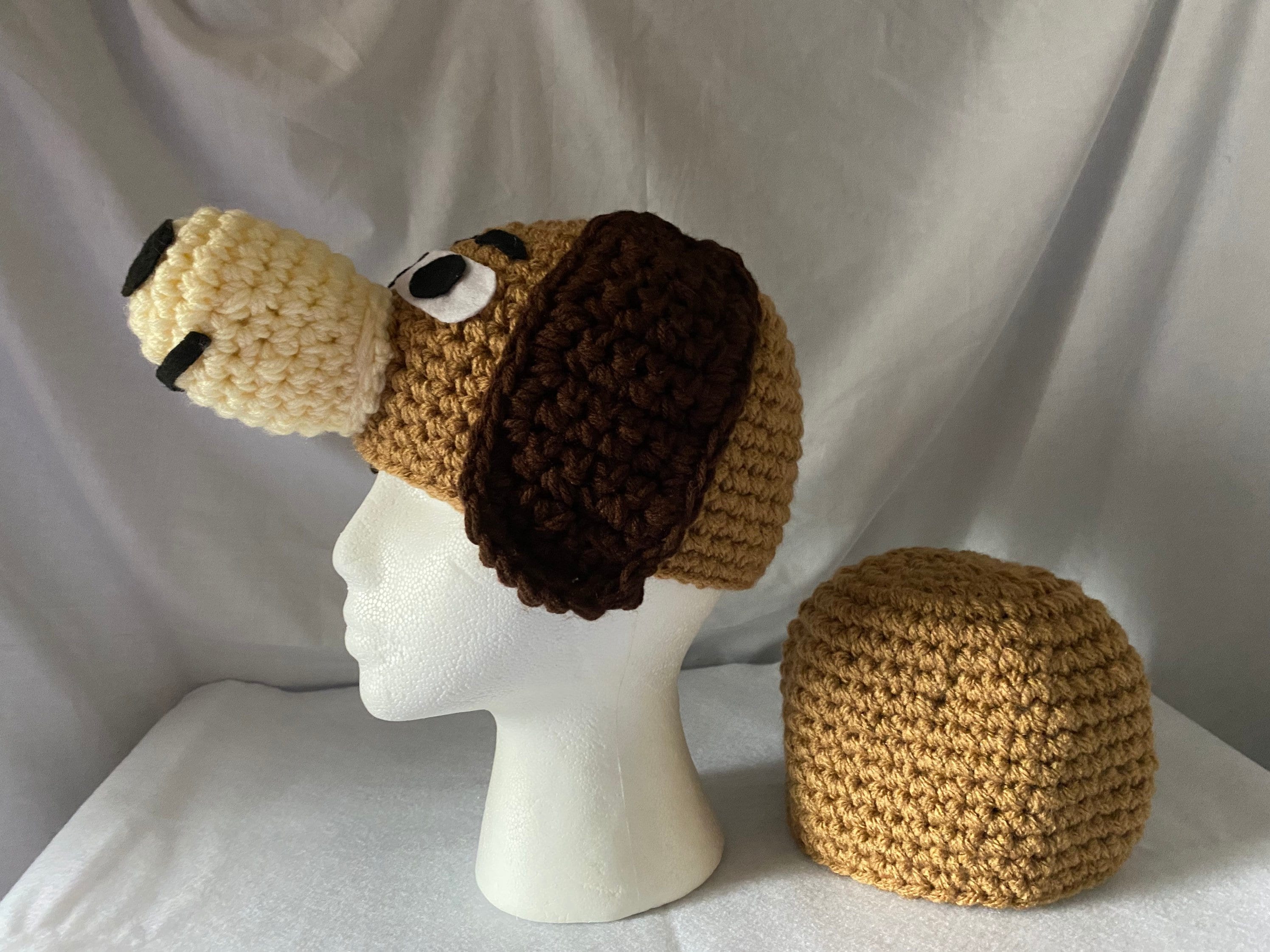 Adult Couples Costume 2 Custom Winter Hats Made to Look Like a