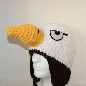 Eagle hat fun winter made to look like a bald eagle fun warm and patriotic currently made to order image 5