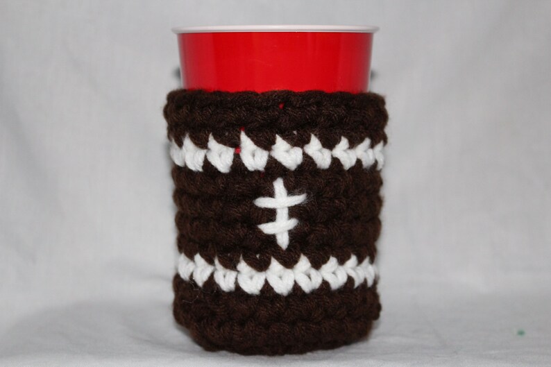 Football drink cover Never lose a drink again. Makes a great Christmas or grab bag gift image 2