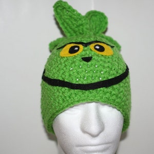 child size hat Lime green winter character hat currently made to order image 4