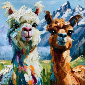 Alpaca Oil Painting - Etsy