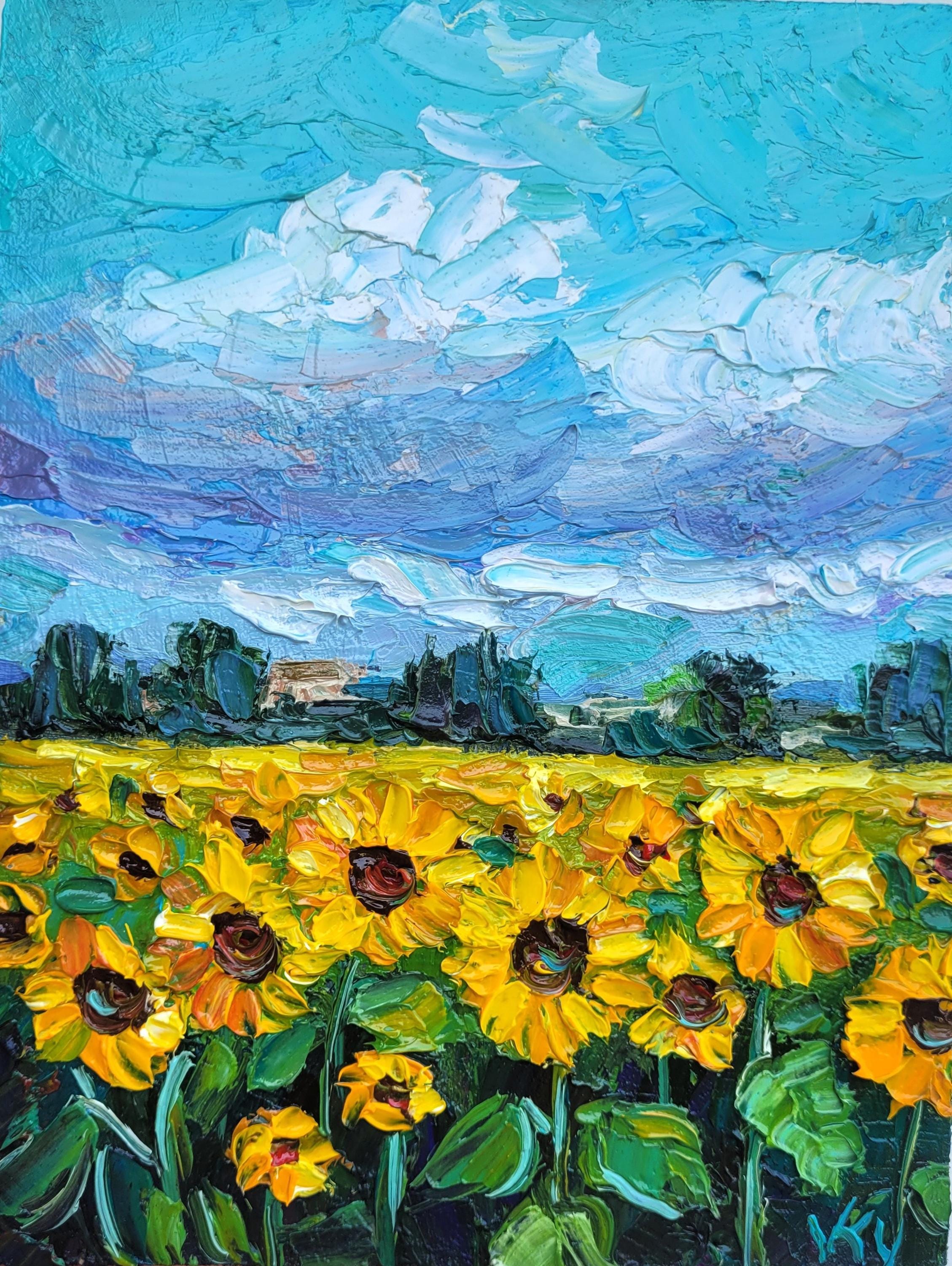 campo di girasoli 3 Stock Photo
