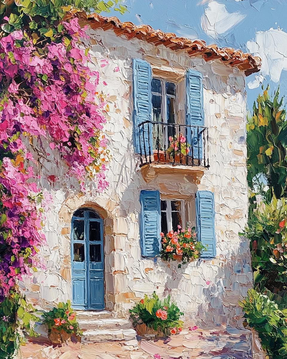 Bougainvillea oil paint - Etsy 日本