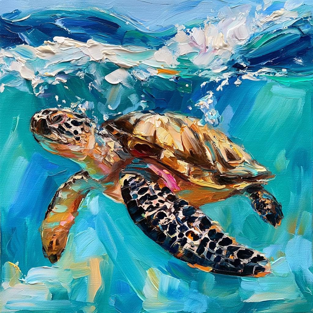 ★Original ART ‘Turtle’ Original Turtle Art - Etsy
