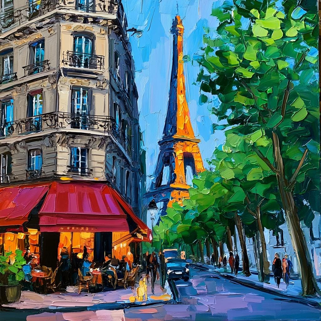 Original Oil Paintings Artwork Paris Streets - Etsy