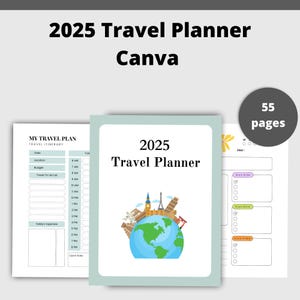 2025 Travel Planner Printable | Ultimate Vacation Planner | Trip Organizer with Itineraries, Budget & Packing Lists