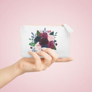 Floral Mini Clutch Bag, Elegant Accessory for Weddings, Travel, or Everyday Use, Chic Organizer, Perfect Gift for Her