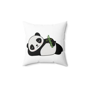Panda Dream Decorative Pillow (Various Sizes) Cute Pillow, Gift for Kids, Home Decor, Snuggle Pillow, Nursery Cushion, Animal Lover Gift