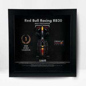 Max Verstappen Red Bull RB20 Frame - 2024 World Champion Collectible - F1 Gift Ideas - Formula 1 3D Showpiece