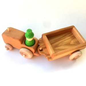 Tractor and Hay Wagon for Grimm's or Grapat Nins Dolls image 6