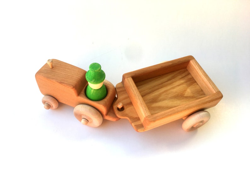 Tractor and Hay Wagon for Grimm's or Grapat Nins Dolls image 6