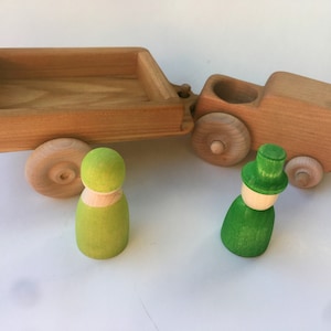 Tractor and Hay Wagon for Grimm's or Grapat Nins Dolls image 8