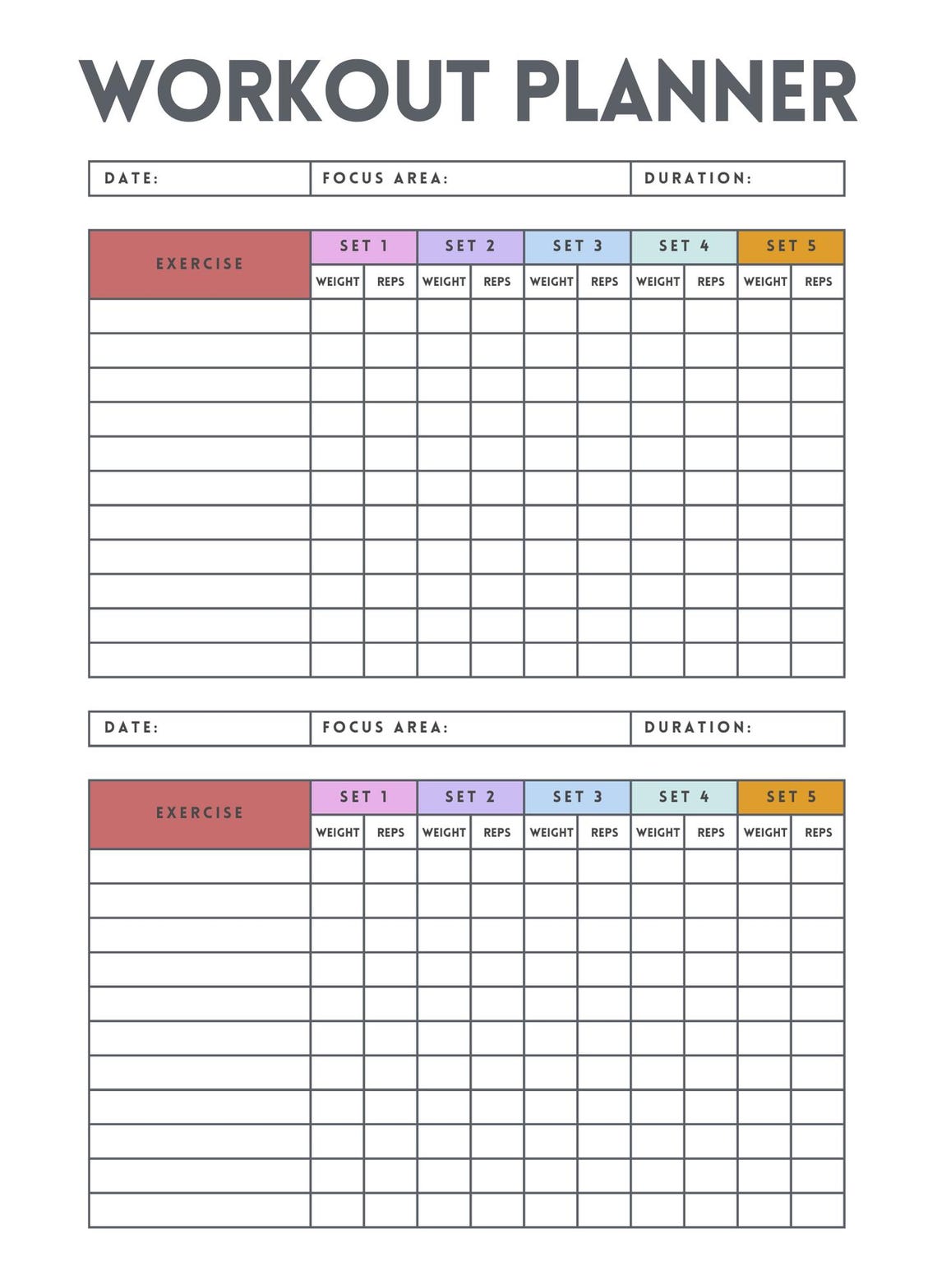 Printable Planner Etsy