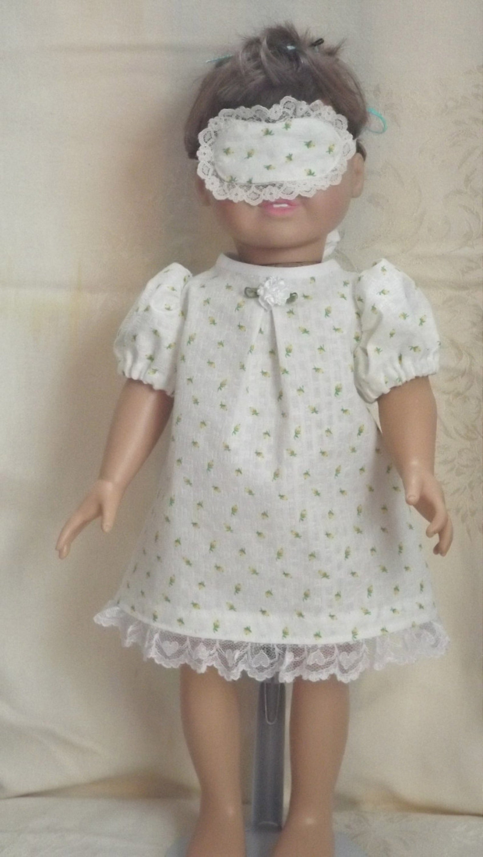 American Girl Doll Nightgown and Sleep Mask Etsy