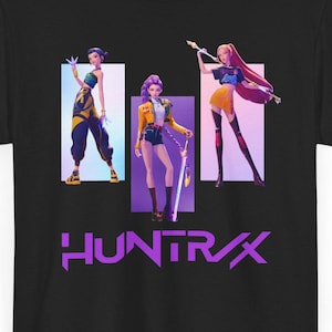 Huntrix Kpop Demon Hunters Shirt Fanmerch Mira Rumi Zoey Huntrix Kpop Demon Hunter Merch Shirt Kpop Unisex Shirt