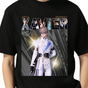 Xavier Love and Deepspace Shirt Otome Game Shirt Lumiere Deepspace Hunter Xavier Shirt Anime Shirt Gaming Tshirt LADS LND Merch Xavier Shirt