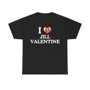 I Love Jill Valentine Shirt Resident Evil 3 Remake Gift For Him and Her Unisex Gamers Shirt Game Tee RE RE3R I &lt;3 Jill Valentine