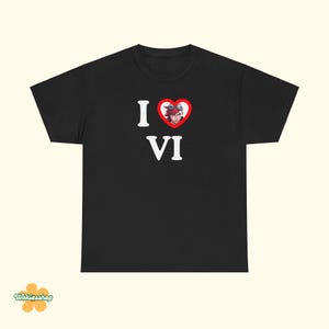 I Love Vi Arcane Shirt League of Legends Shirt Unisex Tee Gaming Tshirt LoL Shirt I &lt;3 Vi Arcane Violet Gift for Him and Her