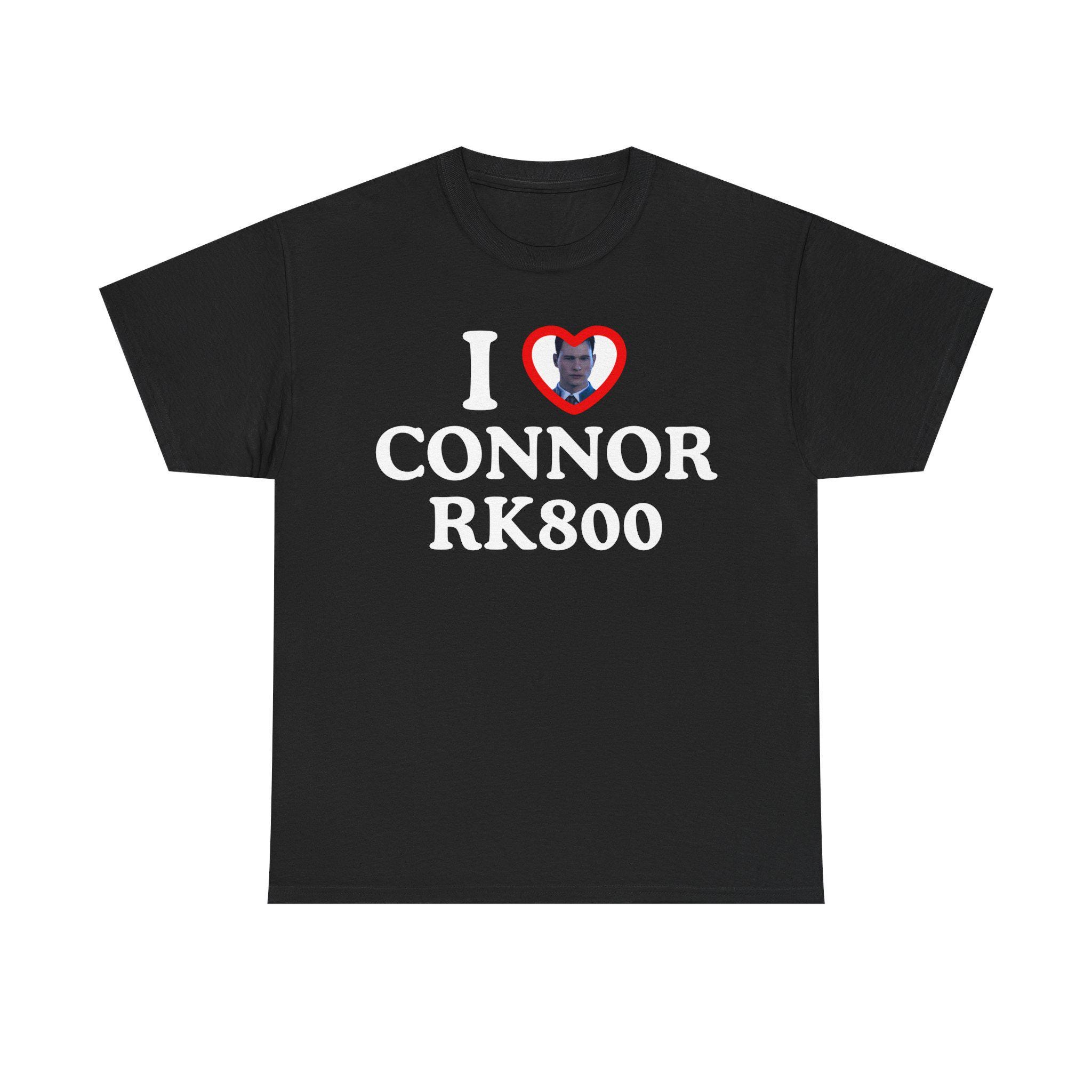I Love Connor RK800 Detroit Become Human Shirt Unisex Tee Gaming Tshirt DBH I <3 Connor Shirt Gift for Him and Her