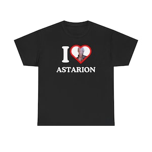 I Love Astarion Baldur&#39;s Gate 3 Gift For Him and Her Unisex Gamers Shirt Game Tee BG3 I &lt;3 Astarion