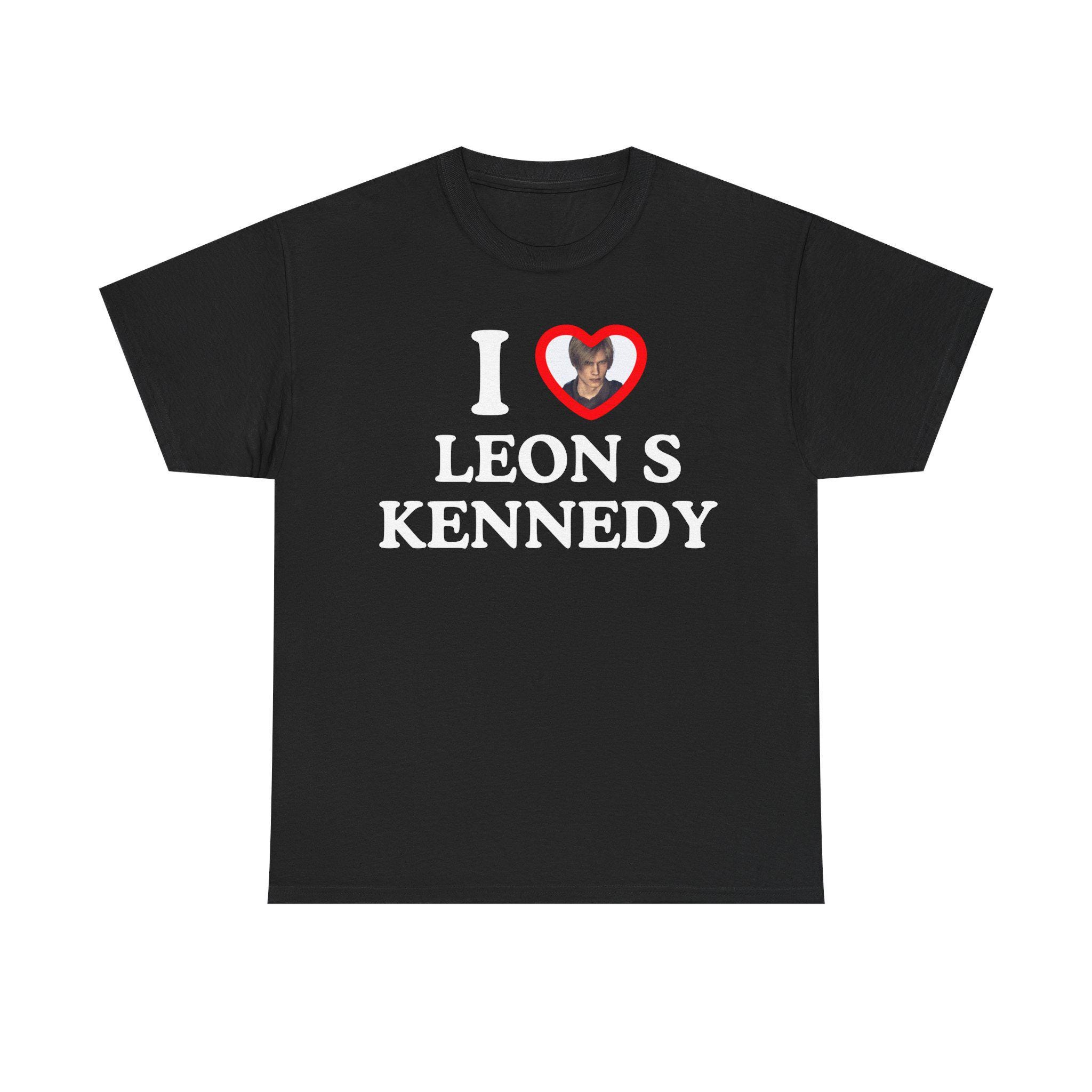 I Love Leon S Kennedy Shirt - Resident Evil 4 Remake Game Tee - Etsy