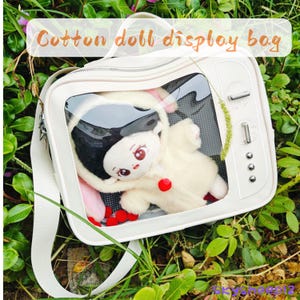Cotton Doll Display Bag Große Boardtasche Transparente Fenstertasche Multifunktionale Boardtasche Anime Bag Doll Display Bag, Besonderes Geschenk