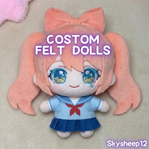 Jolies poupées en feutre personnalisées de 10 cm, Poupées personnalisées de 10 cm basées sur des images, Poupées spéciales personnalisées, Mini poupées mignonnes, Cadeaux surprise personnalisés