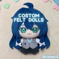 Custom 10cm Cute Felt Dolls, Dolls Based on Pictures,  Kimetsu no Yaiba