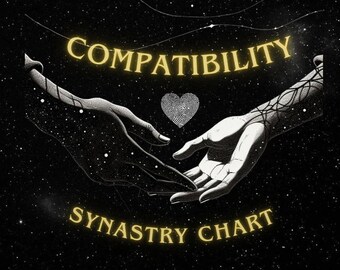 Compatibility Astrology Reading | Synastry Chart Love Compatibility, Relationship Chemistry, Karmic Connection Long Term Potential Report