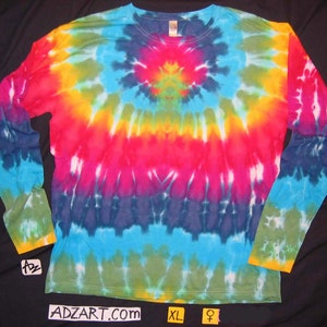 Ladies XL Rainbow Spider, Long Sleeve, Original Tie-Dye