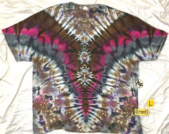 Hand-Dyed Large "Earthy Cousin", unisex Short Sleeve, Original Tie-Dye