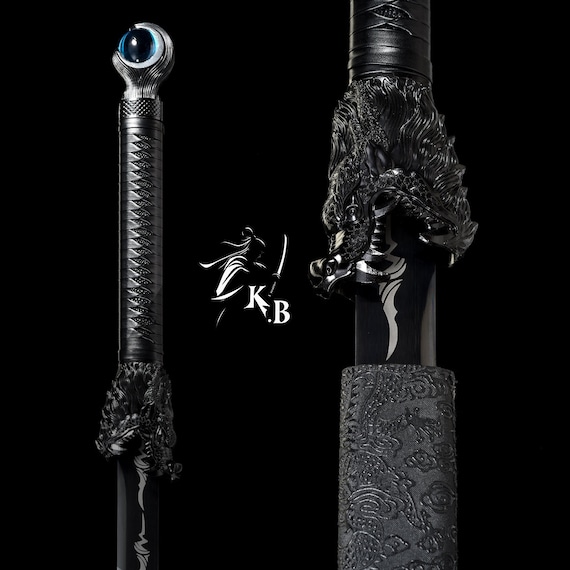 Handmade Katana, Fantasy Sword, Hadfield Steel,  Hand Forged, Boyfriend Gift, Cosplay Weapon, Gift for Him, Husband gift