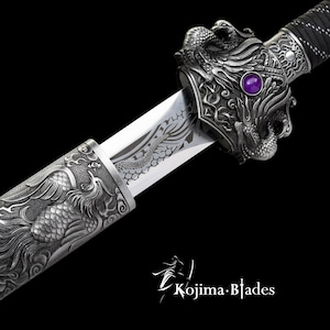 Feng Qiu Huang, Handcraft Sword, exquisite orientalische Handwerkskunst, ideal für Sammlung und Display, ideales Geschenk für Ihn / Freund / Ehemann