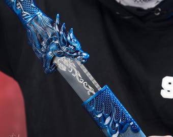 Hand-Crafted Sword - Original Design Fantasy Style Sword for Boyfriend, Husband Gift, Unique Collectible Display Piece
