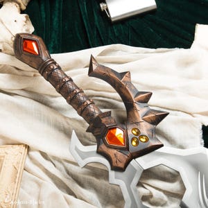 Shalamayne Life-Size Full Metal Replica, Kingsmourne, Mourneblade, WOW Cosplay Prop, Gift for Fans | Gamers