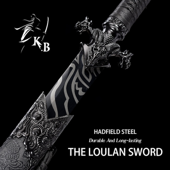 Handmade Katana, Original Design, Fantasy Sword, Hadfield Steel