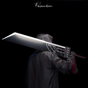 Buster Sword Life-Size Replica from Final Fantasy VII Remake, Cloud&#39;s Sword, Gift for Gamers | Boyfriend | Him, Cosplay Prop