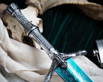 聖なる月光剣 実物大メタルレプリカ、ブラッドボーン武器 - 手鍛造