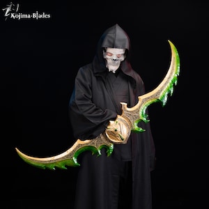 Illidan&#39;s Warglaive of Azzinoth Life-Size Full Metal Replica, WOW Cosplay Prop, Gift for Fans | Gamers