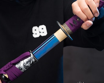 Katana fait main en acier à haute teneur en carbone - épée japonaise de conception originale