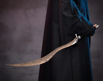 Bloodhound's Fang Life-Size Replica, Elden Ring Weapon - Hand Forging Full Tang Weapon, Bloodborn, Gift for Gamers | Boyfriend | Him