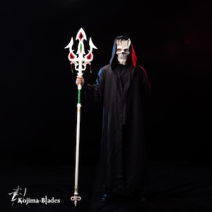 Mipha &#39;s Lightscale Trident From BOTW, Life Size Metal Replica,  Cosplay Prop, Gaming Gift for Her | Him